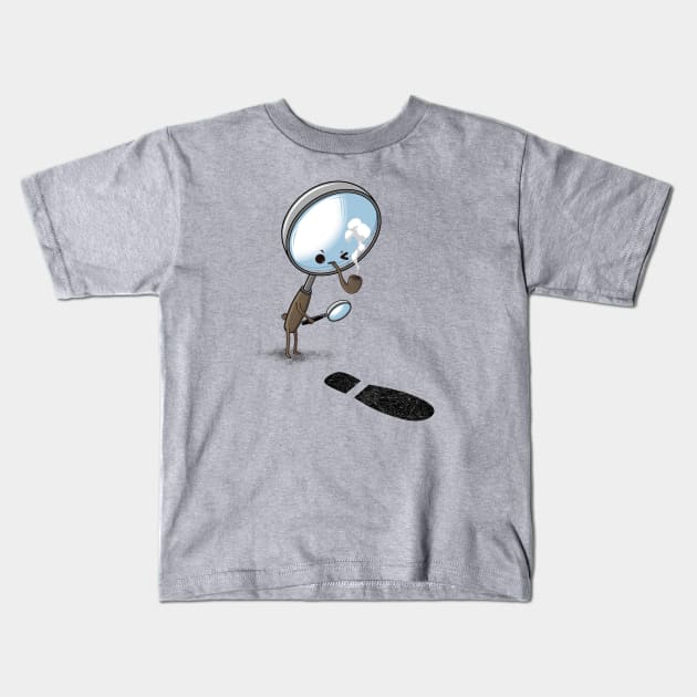 SHERLOCK INVESTIGATE Kids T-Shirt by Zampe